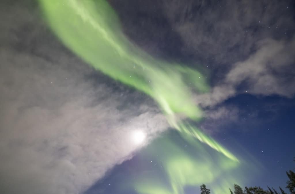 Northern Lights in Swedish Lapland During the Kungsleden Trail