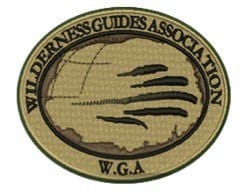 Logo van de WGA Wilderness guides association Logo van de WGA Wilderness guides association