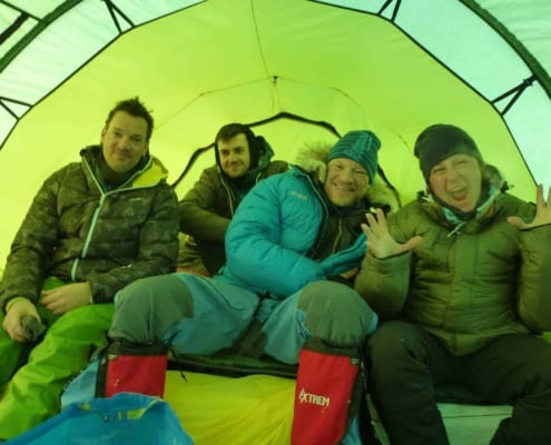 Henk-Jan Geel in de tent op expeditie finse2018 hjg 120 Luuk's experience in Norway