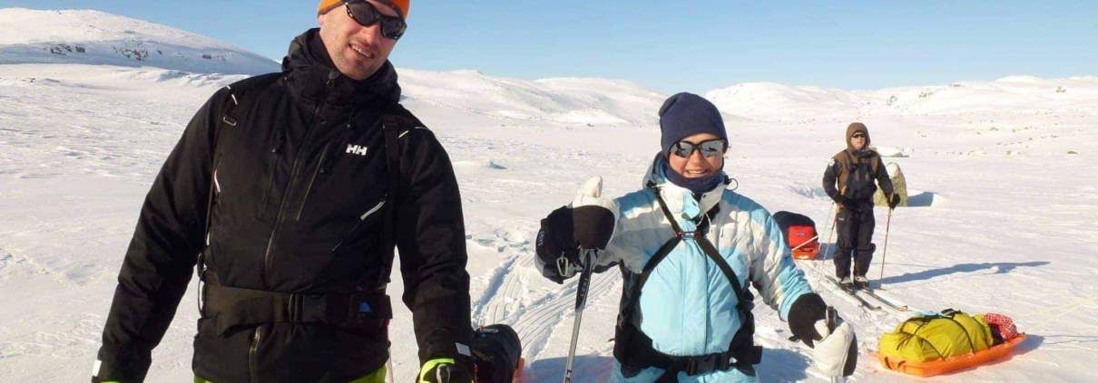 Tanja Gloudemans-van Dijk en Remco Geerdink in Noorwegen