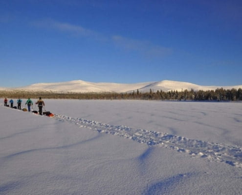 landschap GRAND SLAM WITH HUSKIES