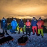 Het expeditie team 2019 in Zweeds Lapland Kiruna 2019 02 SG 103 Information webinar "On Expedition with Arctic Adventure"