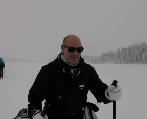 Barry Batist tijdens de expeditie in Noord Zweden Barry Batist tijdens de expeditie in Noord Zweden
