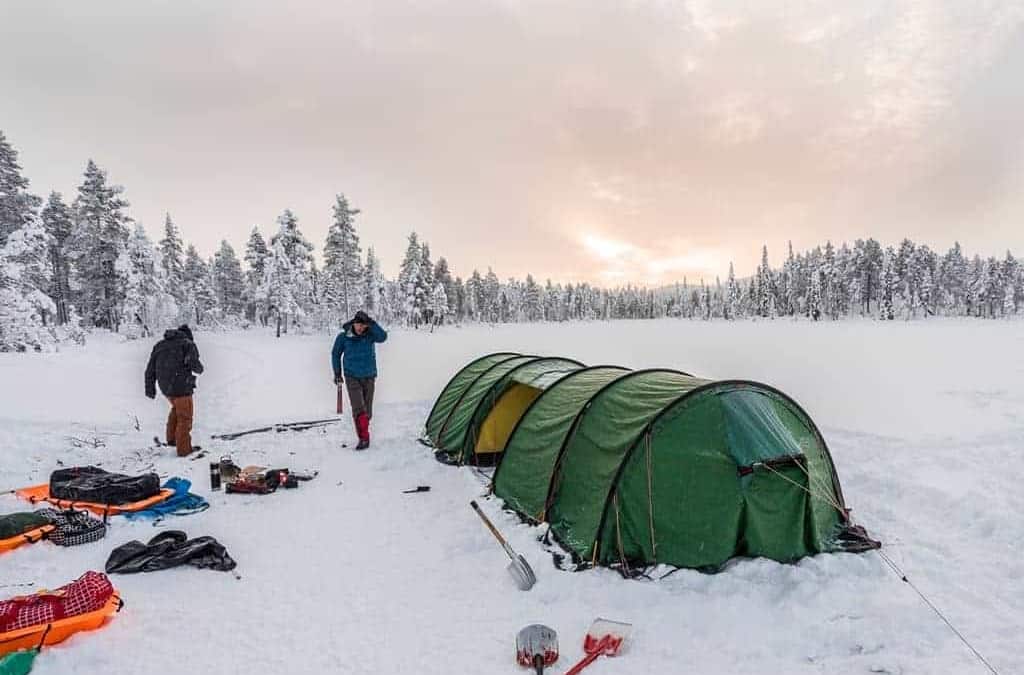 Winter Camping in Northern Sweden