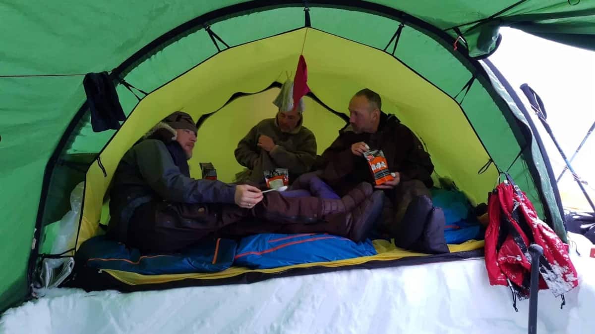 Camping on the Kungsleden in Winter in Sweden