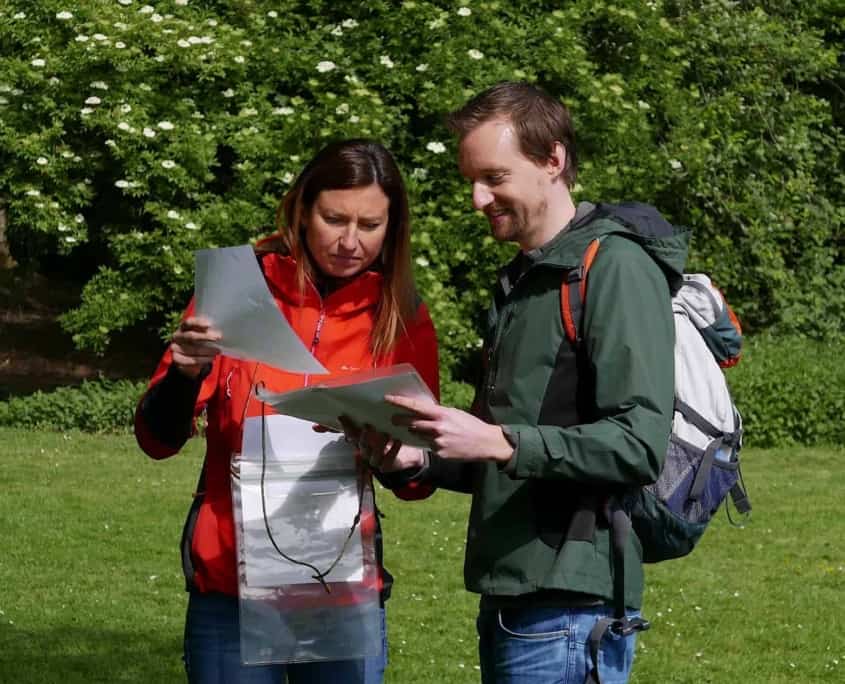 Locatie bepalen op een stafkaart