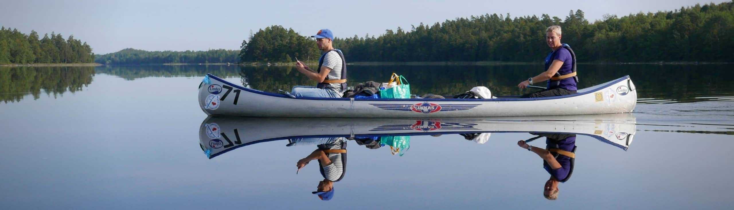 Kanotrekking in Zuid Zweden Blekinge Skane