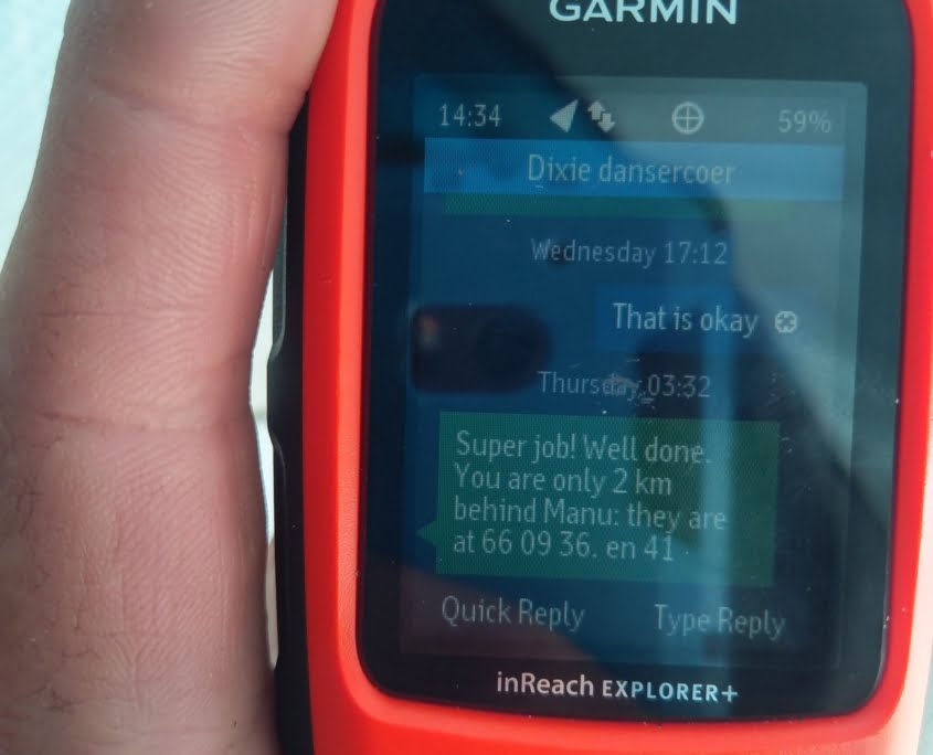 Garmin inReach with textmessage