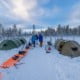 Hilleberg tenten in Zweeds Lapland
