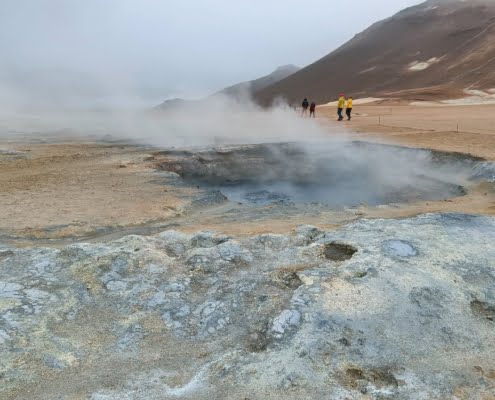 Námafjall Hverir boilingpots in IJsland