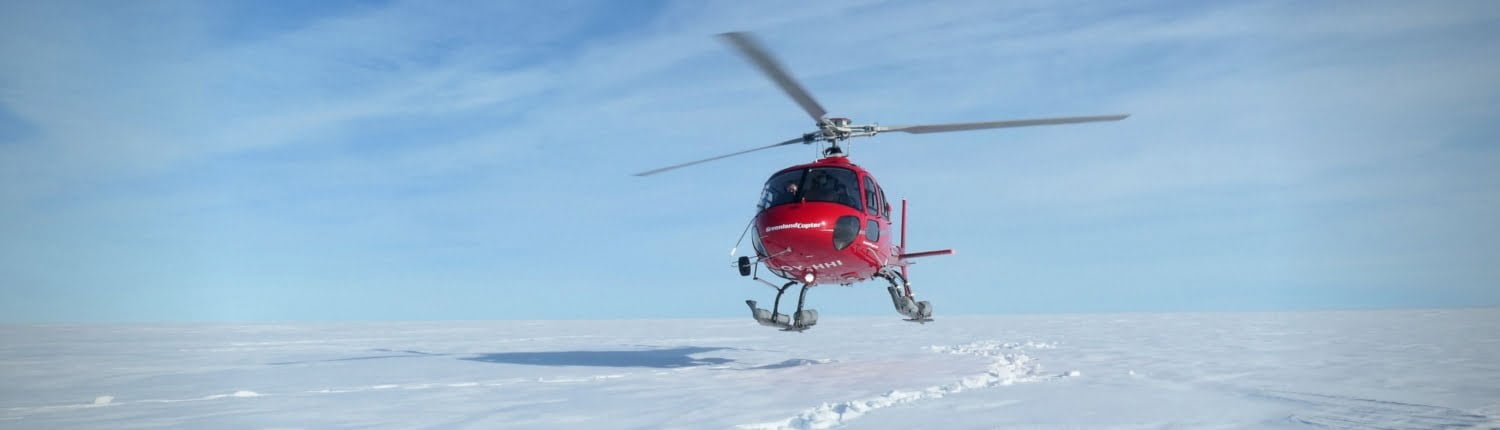 Helirescue op de Groenlandse IJskap Zomer banners OUTDOOR FIRST AID