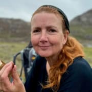 Viking Saga Trekking in Groenland_34 Viking Saga Trekking in Groenland 34 Gaby Dam on the Viking Saga Trekking in Greenland