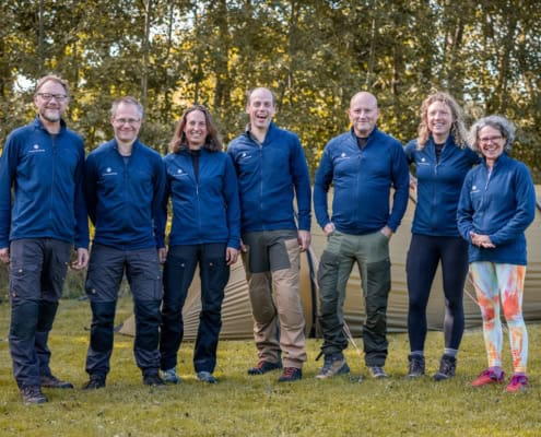 Het gidsen team van Arctic Adventure